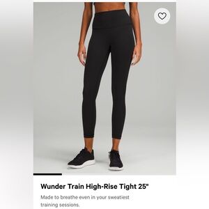 Wunder train leggings lululemon